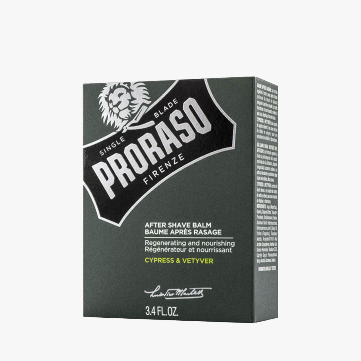 PRORASO Aftershave Balsam Cypress & Vetyver Glasflasche 100ml