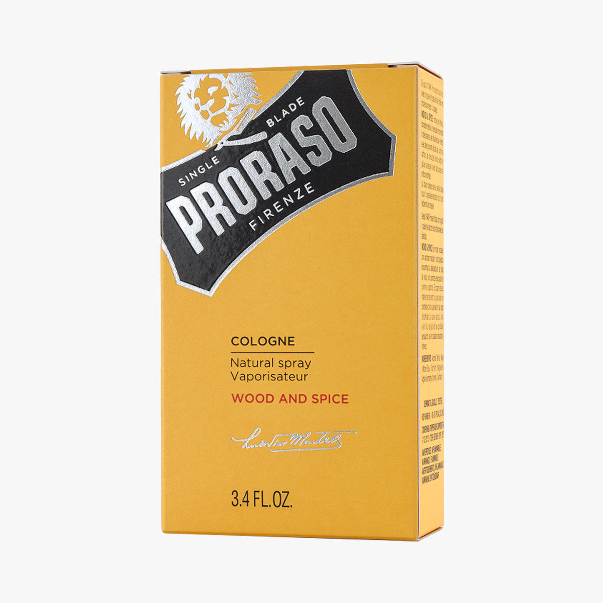 PRORASO Eau de Cologne Wood & Spice Sprühflakon 100ml