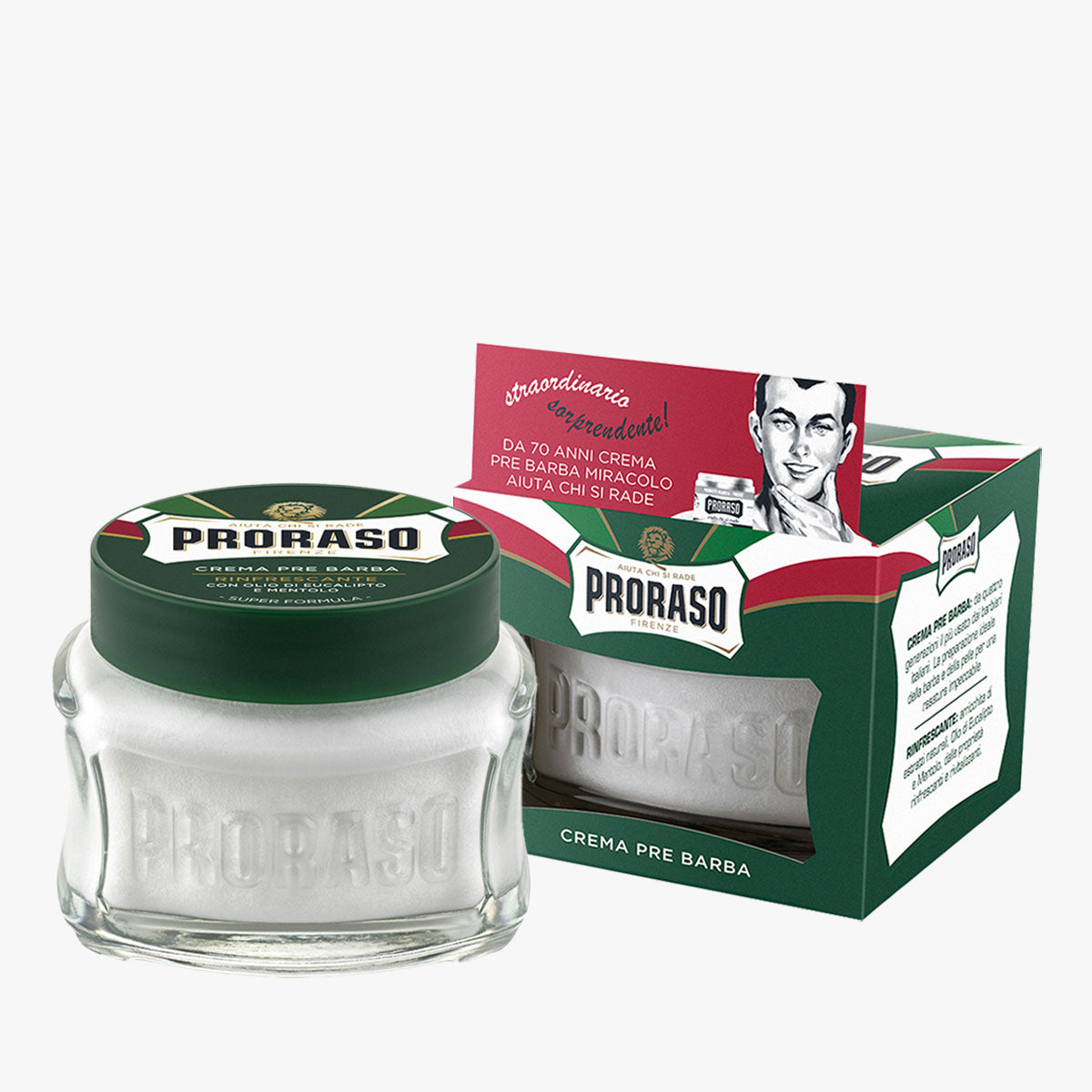 Proraso Pre-Shave Creme Green Refresh vor der Nassrasur