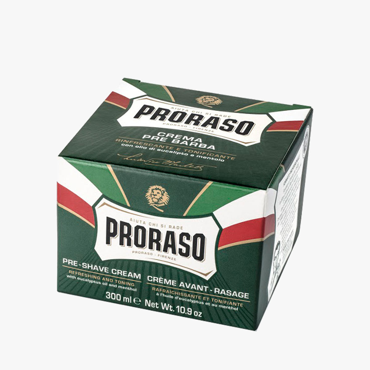 Proraso Pre-Shave Creme Green Refresh Barber Size Umverpackung 300 ml